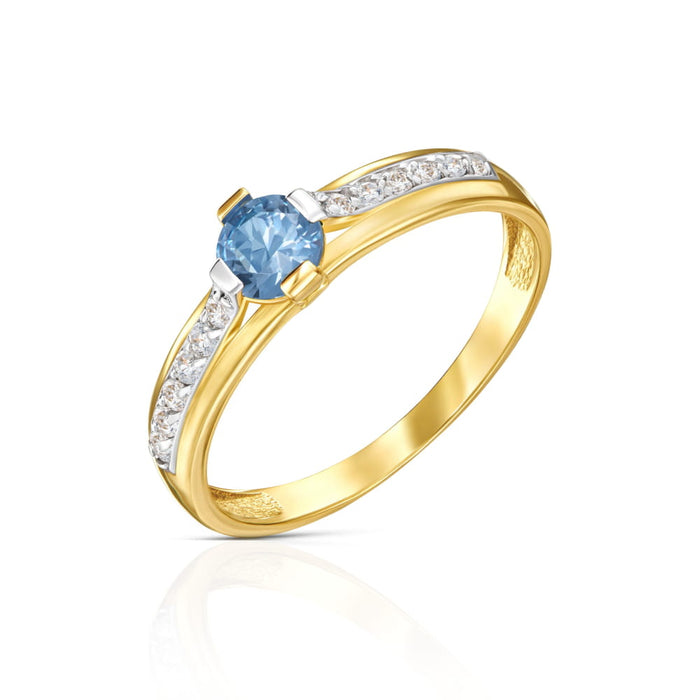 Inel Moonlight Aur 8K - Eleganță Sublimă cu Zirconii