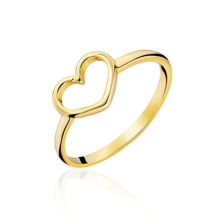 Inel Aur Inimă Aur 8K ~7.5mm