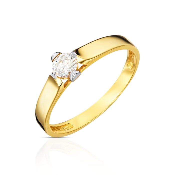 Inel Aur 8K 'Pentru Totdeauna' cu Zirconiu - Eleganță Atemporală