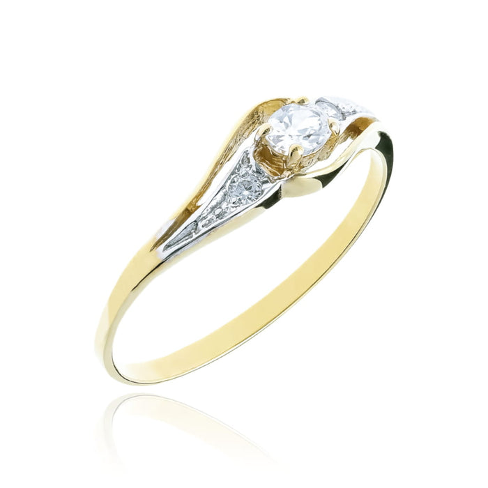 Inel Aur 8K cu Zirconii - Eleganță Subliniată