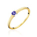 Inel Aur 8K cu Piatră Albastră – Eleganță Subliniată