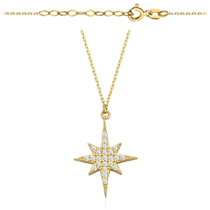 Colier cu Steaua Polara- Aur 14k