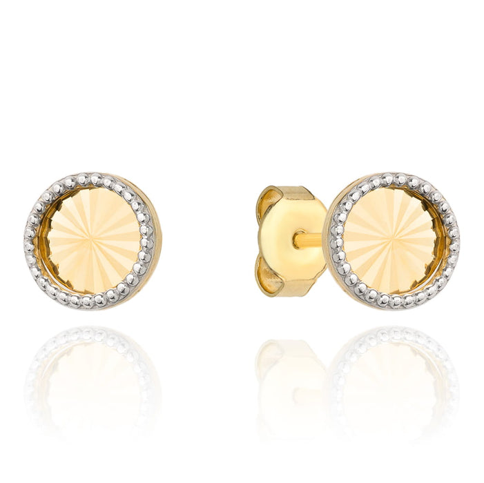 Cercei Aur 14k cu Banut Ajurat