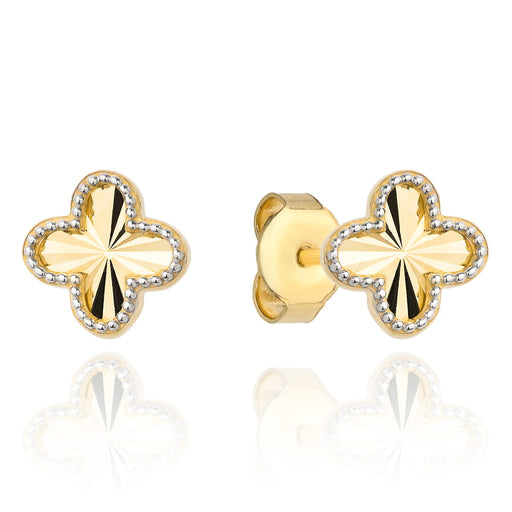 Cercei Aur 14K cu Trifoi