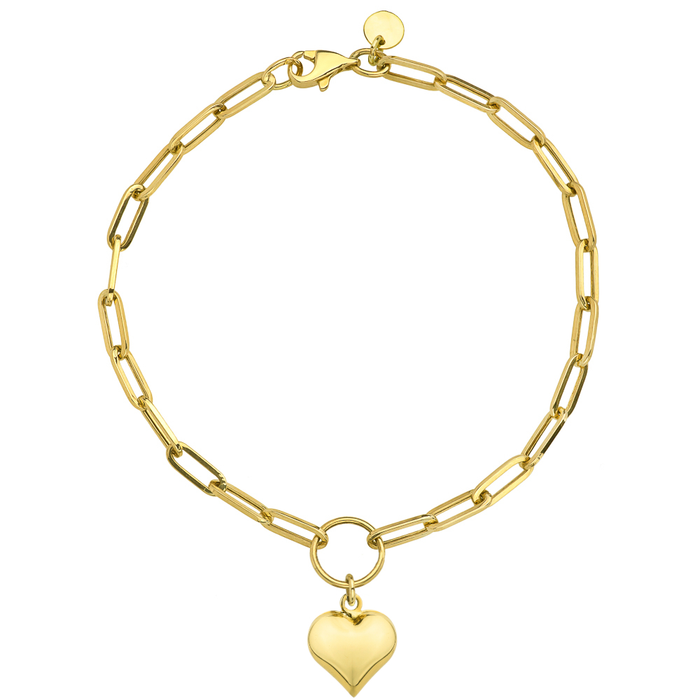 Bratara cu zale lungi si o inima de aur