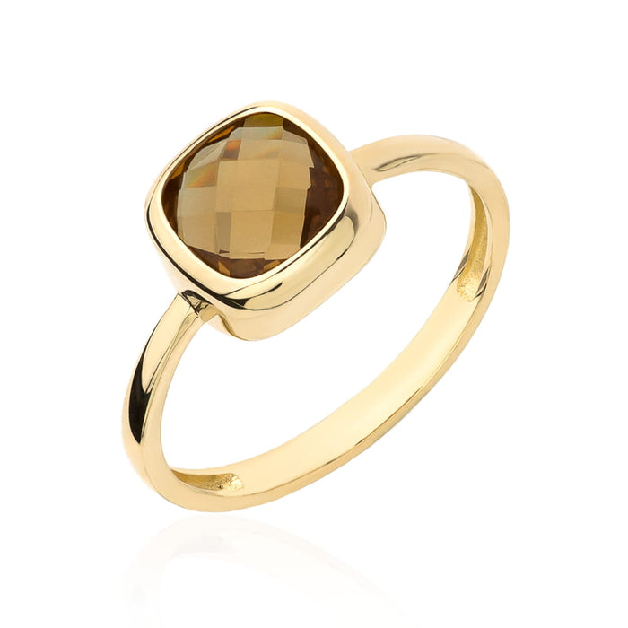 Inel Elegant Din Aur 14K Cu Piatră Zultanite Care Își Schimbă Culoarea