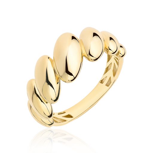 Inel Aur 14k cu Banuti Ovali