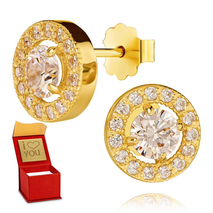 Cercei Aur 8K cu Zirconiu