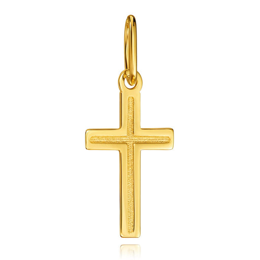 Cruciuliță Elegantă din Aur 8K pentru Botez și Împărtășanie
