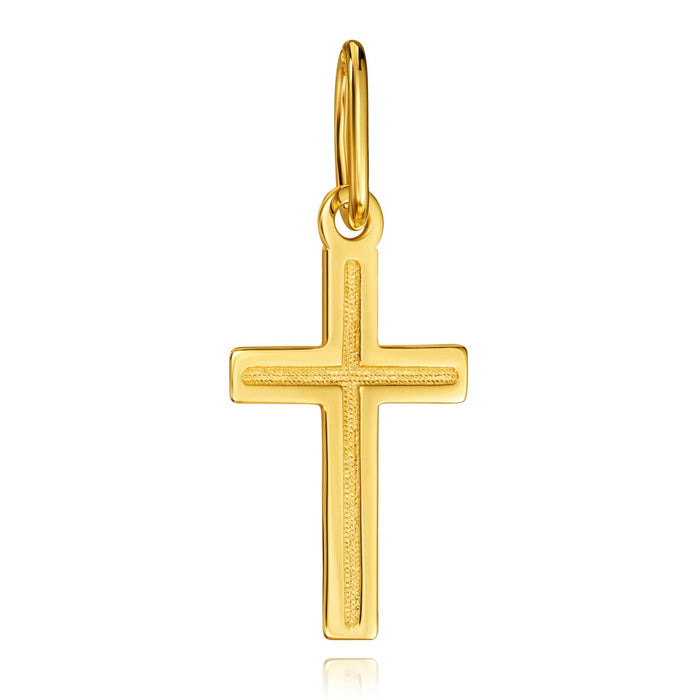 Cruciuliță Elegantă din Aur 8K pentru Botez și Împărtășanie