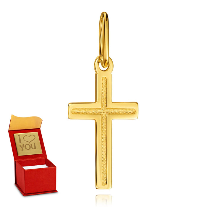 Cruciuliță Elegantă din Aur 8K pentru Botez și Împărtășanie