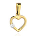 Pandantiv Aur 14k cu Inima si Zirconiu