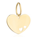 Pandantiv inimă netedă de aur cu inimioare mici
