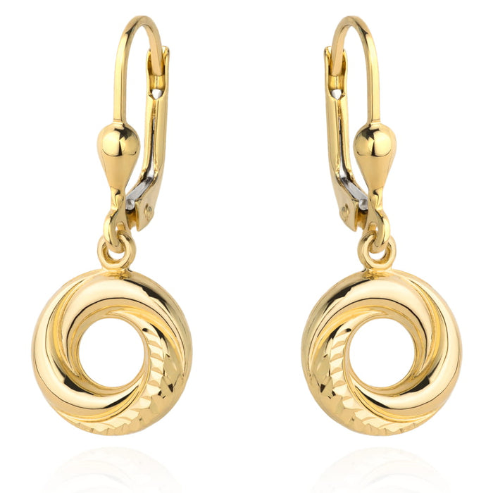 Cercei Aur 14k cu Cerculet si Model