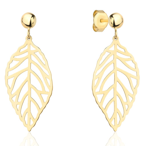 Cercei cu frunze de aur