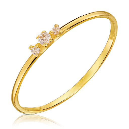 Inel Aur 8K cu Zirconii - Eleganță Atemporală