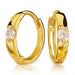Cercei Rotunzi din Aur 8K cu Zirconiu