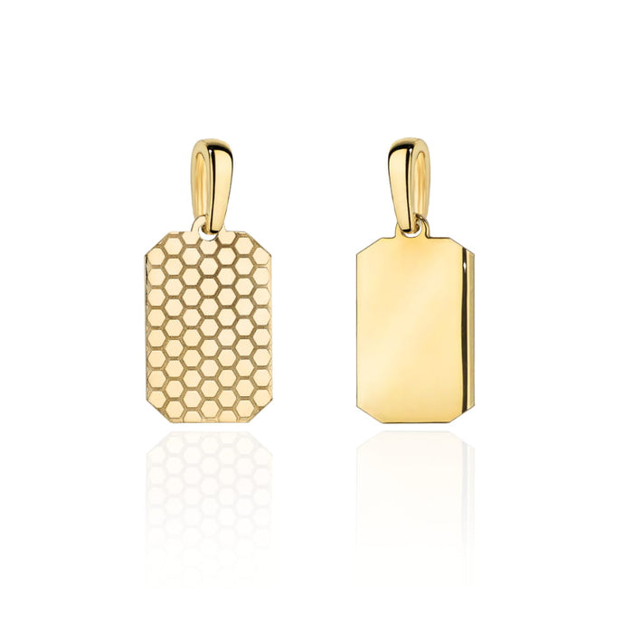 Pandantiv tip Placuta cu Model -Aur 14k