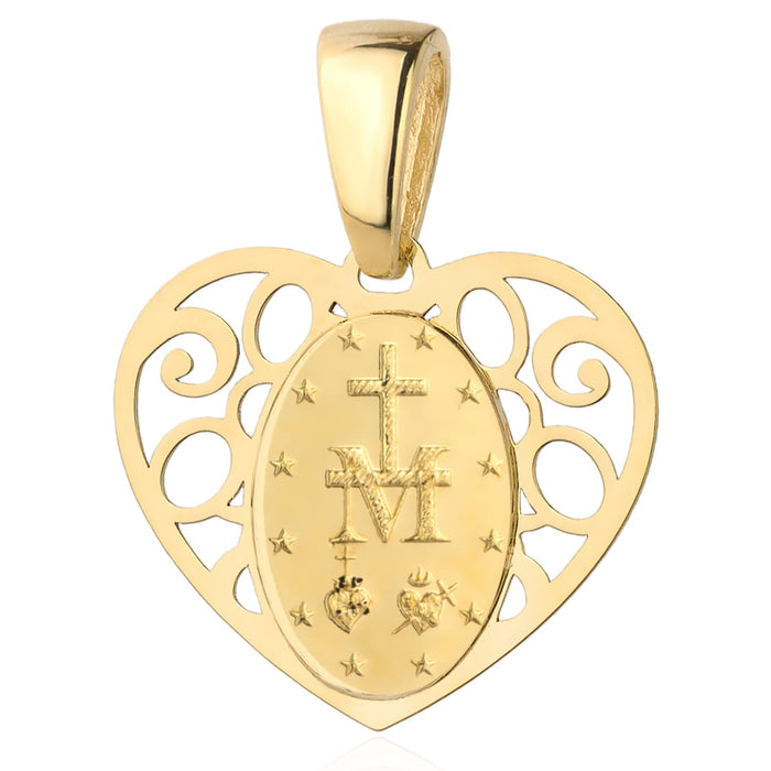 Pandantiv Aur 14k cu Maica Sfanta