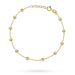 Bratara de aur cu bile fine, netede