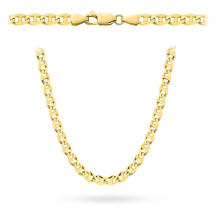 Lanț de aur 585 - țesătură gucci 70 cm