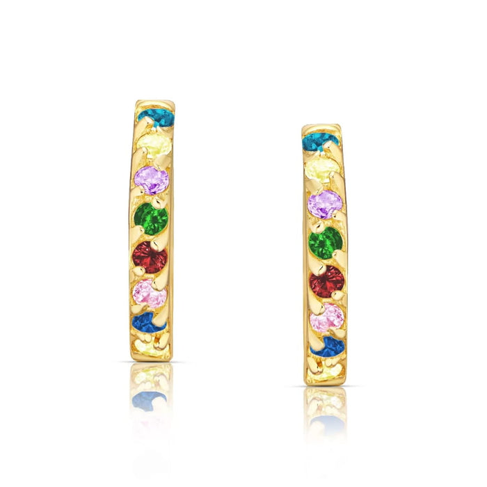 Cercei Aur 8K Princess Sparkle, Culoare Vibrantă