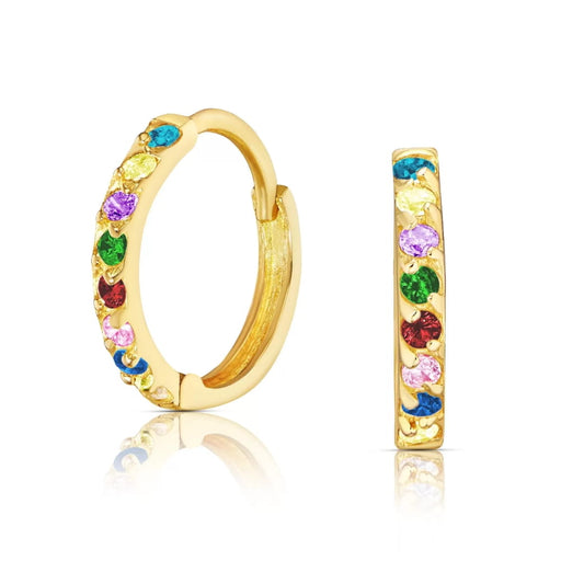 Cercei Aur 8K Princess Sparkle, Culoare Vibrantă