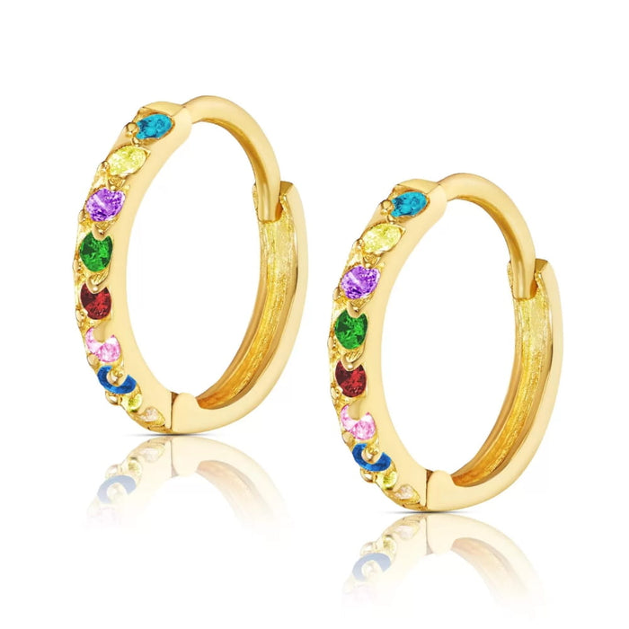 Cercei Aur 8K Princess Sparkle, Culoare Vibrantă