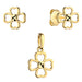 Set Cercei cu Trifoi + Pandantiv- Aur 14k