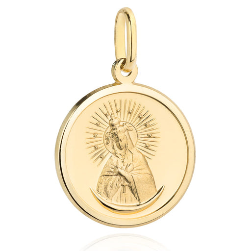 Medalion Banut Aur 14k cu Maica Domnului