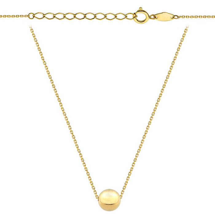 Colier cu Biluta 47 + 3 cm- Aur 14k