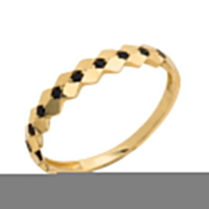 Inel Aur 14k cu Zirconii Negre