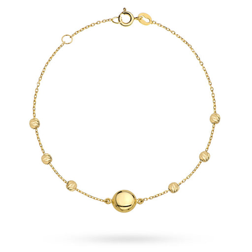 Bratara Lant cu Margelute- Aur 14k