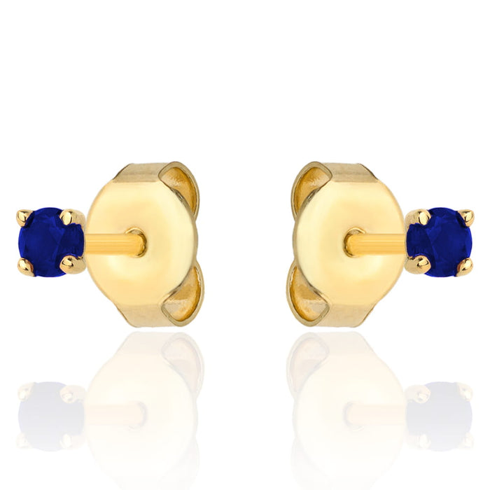 Cercei Aur 14k cu Zirconii Albastre