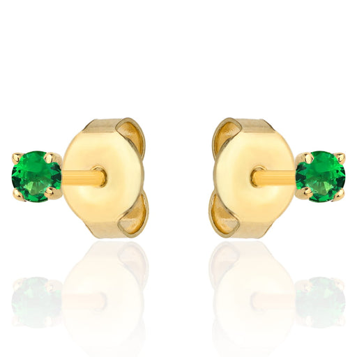 Cercei Aur 14k cu Zirconii Verzi