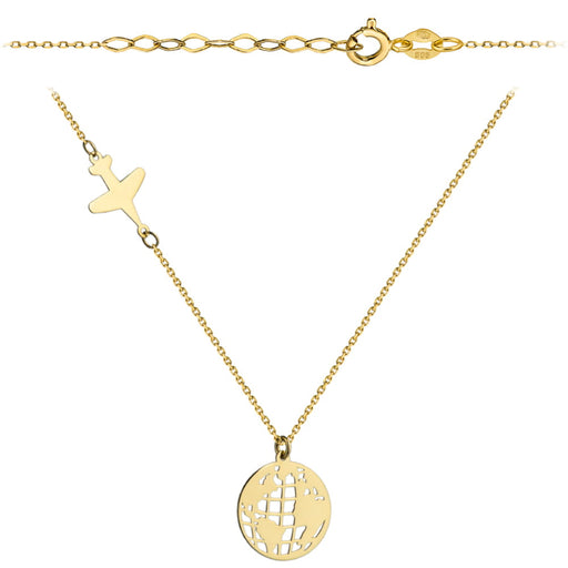 Colier Aur: Avion și Glob Pământesc