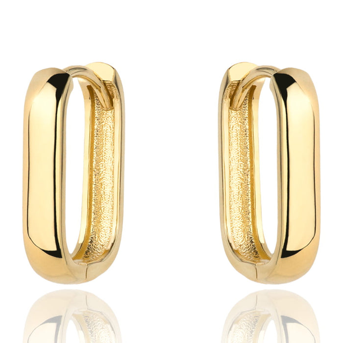 Cercei Aur 14k cu Creole Netede