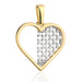 Pandantiv Aur 14k cu Inima si Zirconii