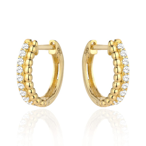 Cercei Aur 14k cu Zirconii si Bilute