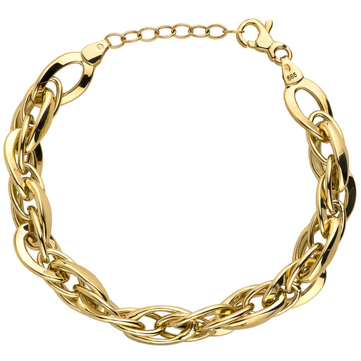 Bratara Aur cu Zale Impletite- 14k