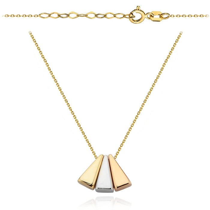 Colier cu Pandantive Triunghi - Aur 14K