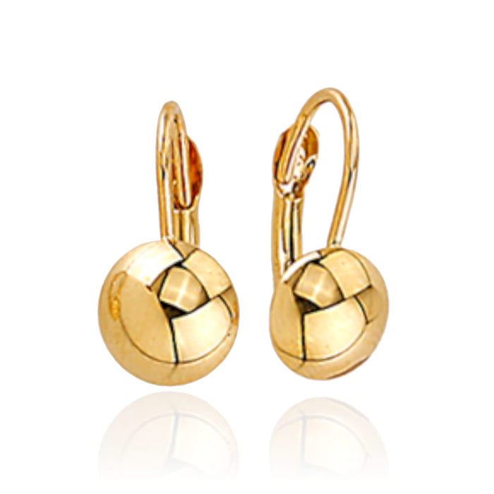 Cercei Aur 14k cu Bilute Netede