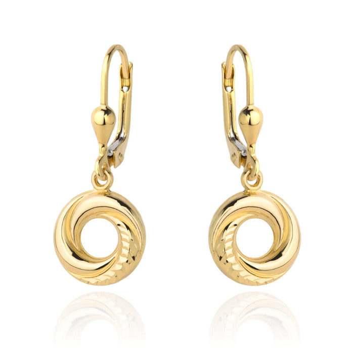 Cercei Aur 14k cu Cerculet si Model