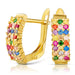 Cercei Aur 8K cu Pietre Colorate