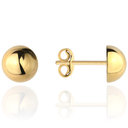 Cercei Aur 14k cu Bilute 7 mm