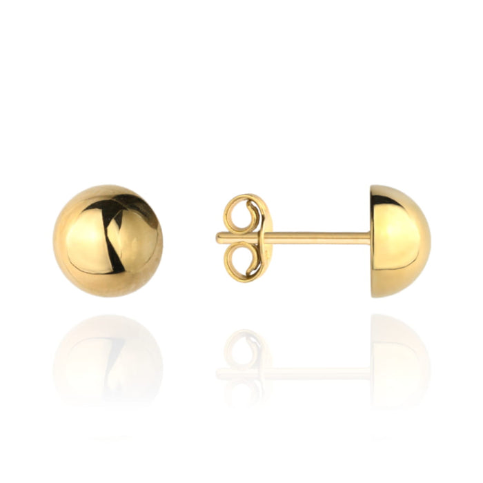 Cercei Aur 14k cu Bilute 6 mm