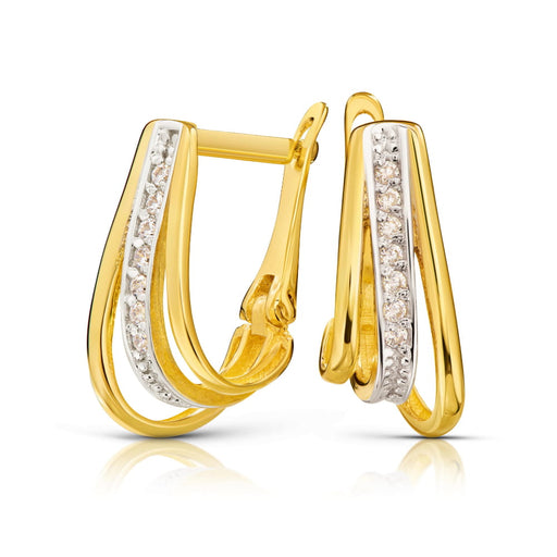 Cercei Rafinați din Aur 8K cu Zirconii