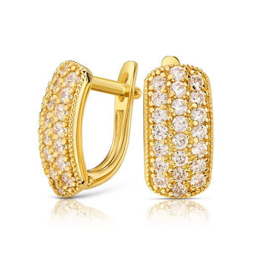 Cercei Aur 8K Cu Pietre Prețioase - Eleganță Atemporală