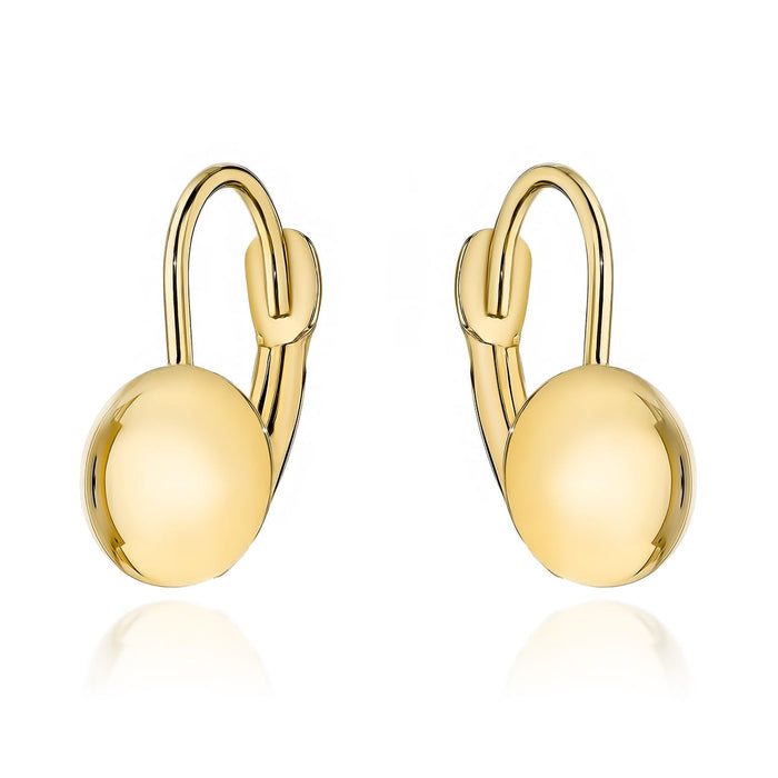 Cercei Aur 14k cu Bilute Netede