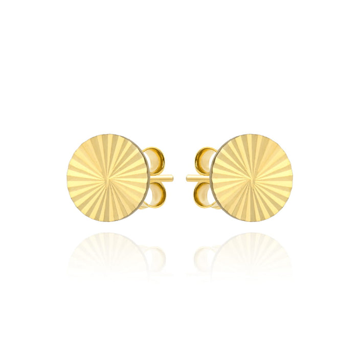 Cercei Aur 14k cu Banuti Ajurati